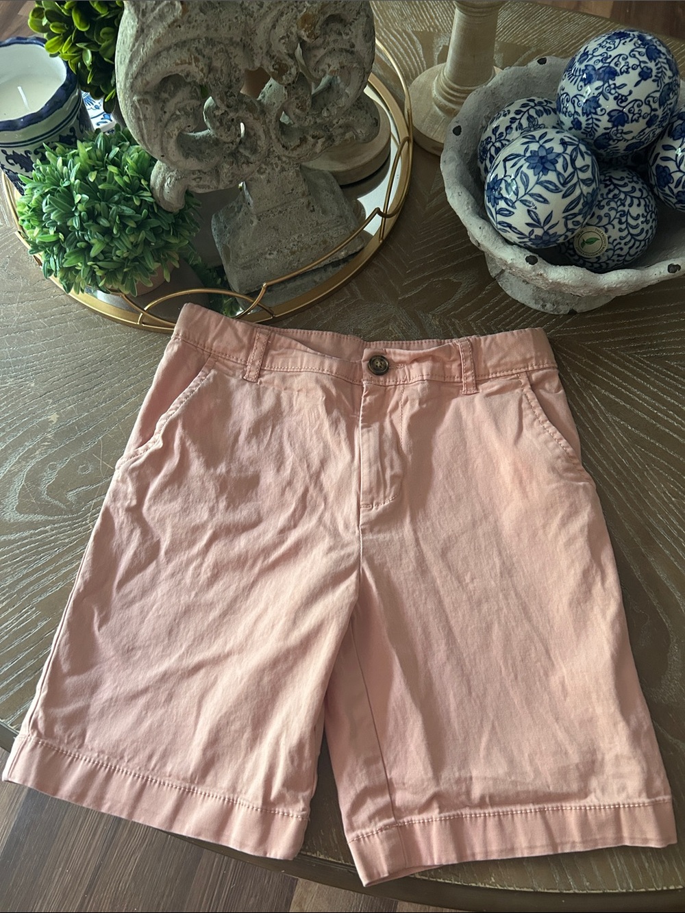 Boys Carter’s Classic Kids size 8 Cotton Blend Salmon Pink  Chino Shorts